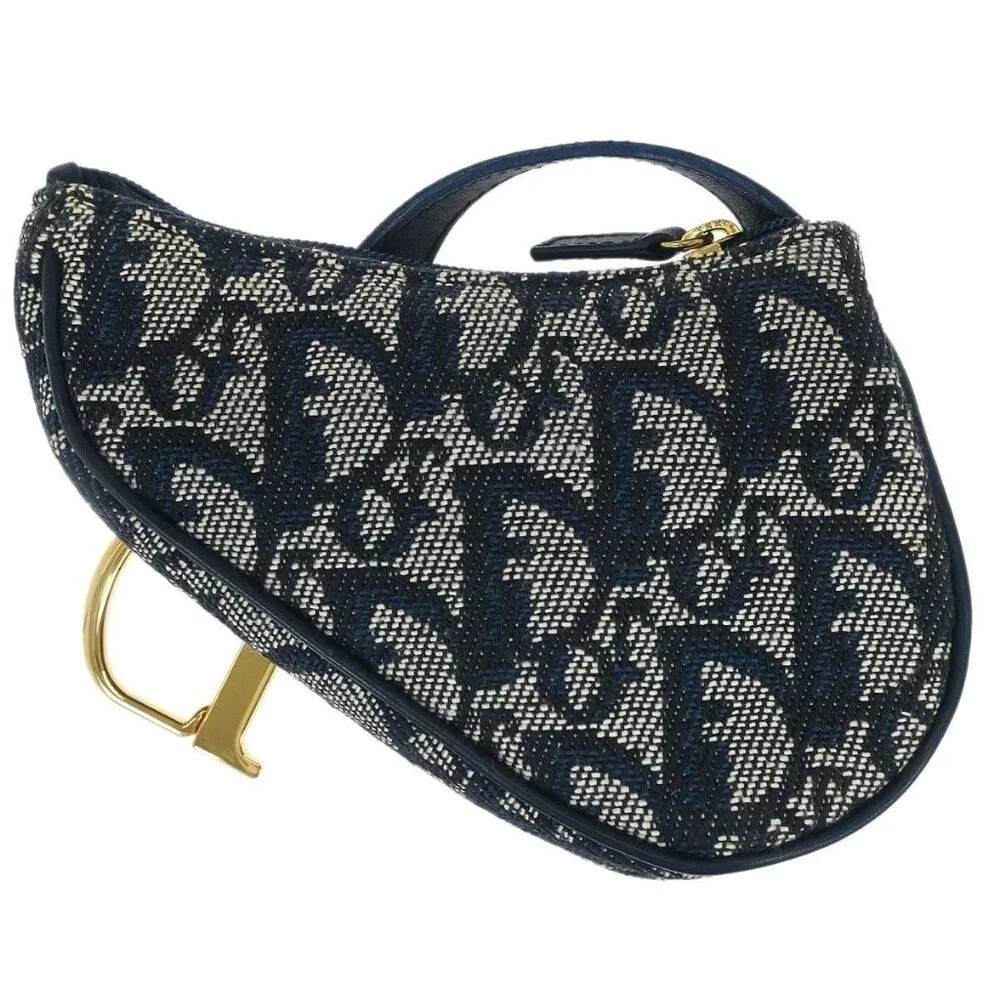 Christian Dior Trotter Saddle Coin Purse Wallet Mini Pouch Bag MC0023 126389